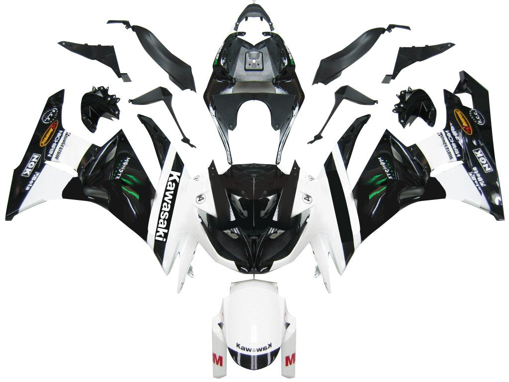 For ZX6R 636 (2009-2012) Bodywork Fairing ABS Injection Molded Plastics Set 5 Color Generic