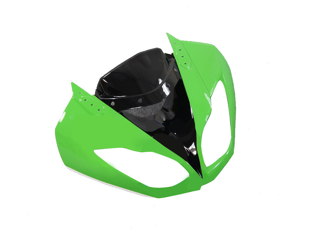 2009-2012 Fairings Kawasaki ZX6R ZX636 Green White Black Ninja Generic