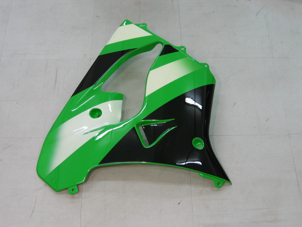 Fairings 2000-2001 Kawasaki ZX 9R Green Black ZX9R Generic