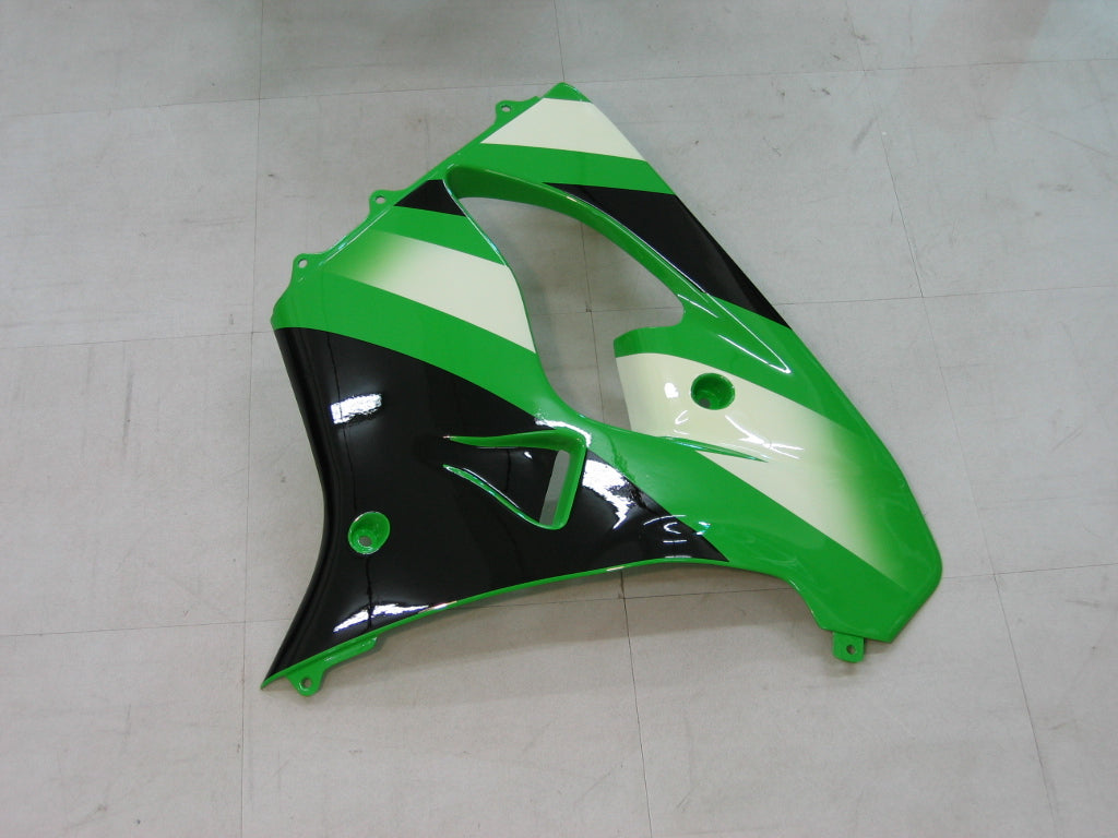 Fairings 2000-2001 Kawasaki ZX 9R Green Black ZX9R Generic