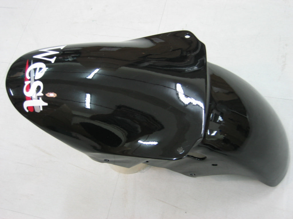 Fairings 2000-2001 Kawasaki ZX 9R Black White West ZX9R Generic