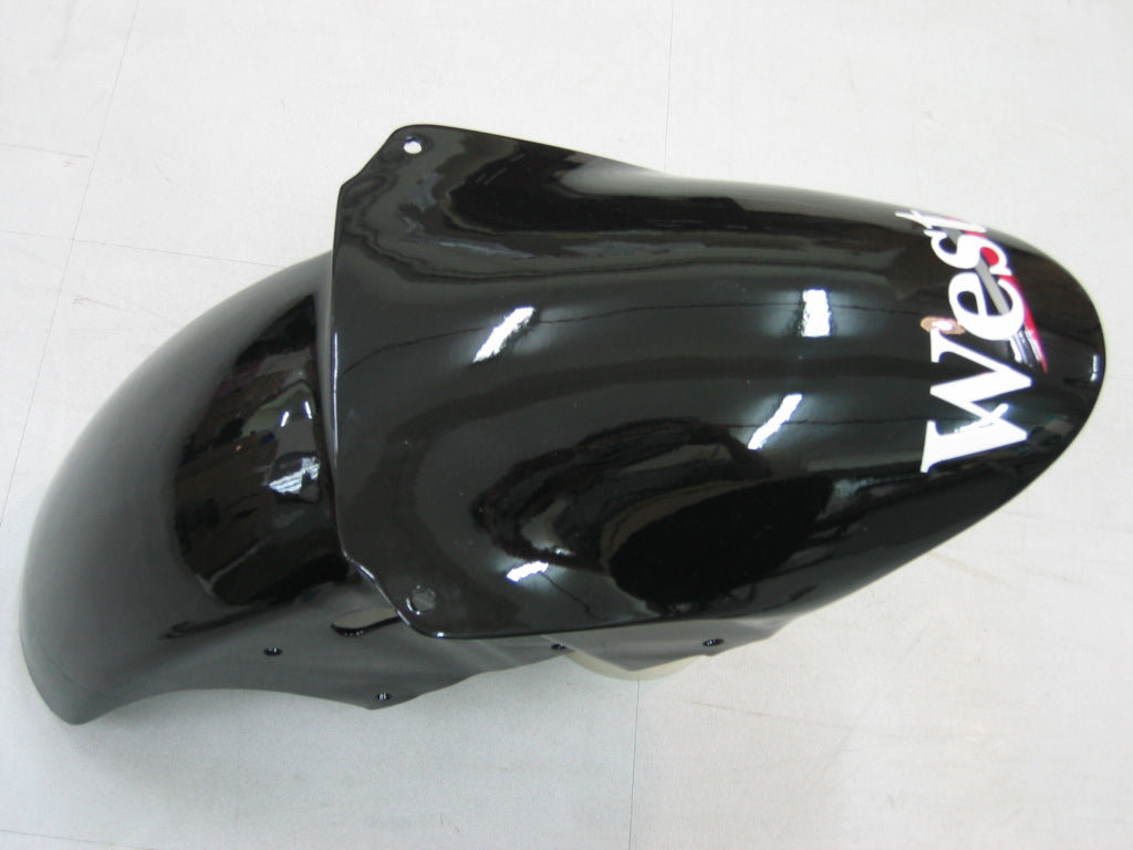 Fairings 2000-2001 Kawasaki ZX 9R Black White West ZX9R Generic