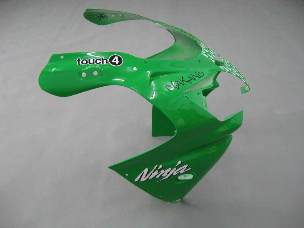 Fairings 2000-2001 Kawasaki ZX 9R Green Black No.56 Nakano Generic