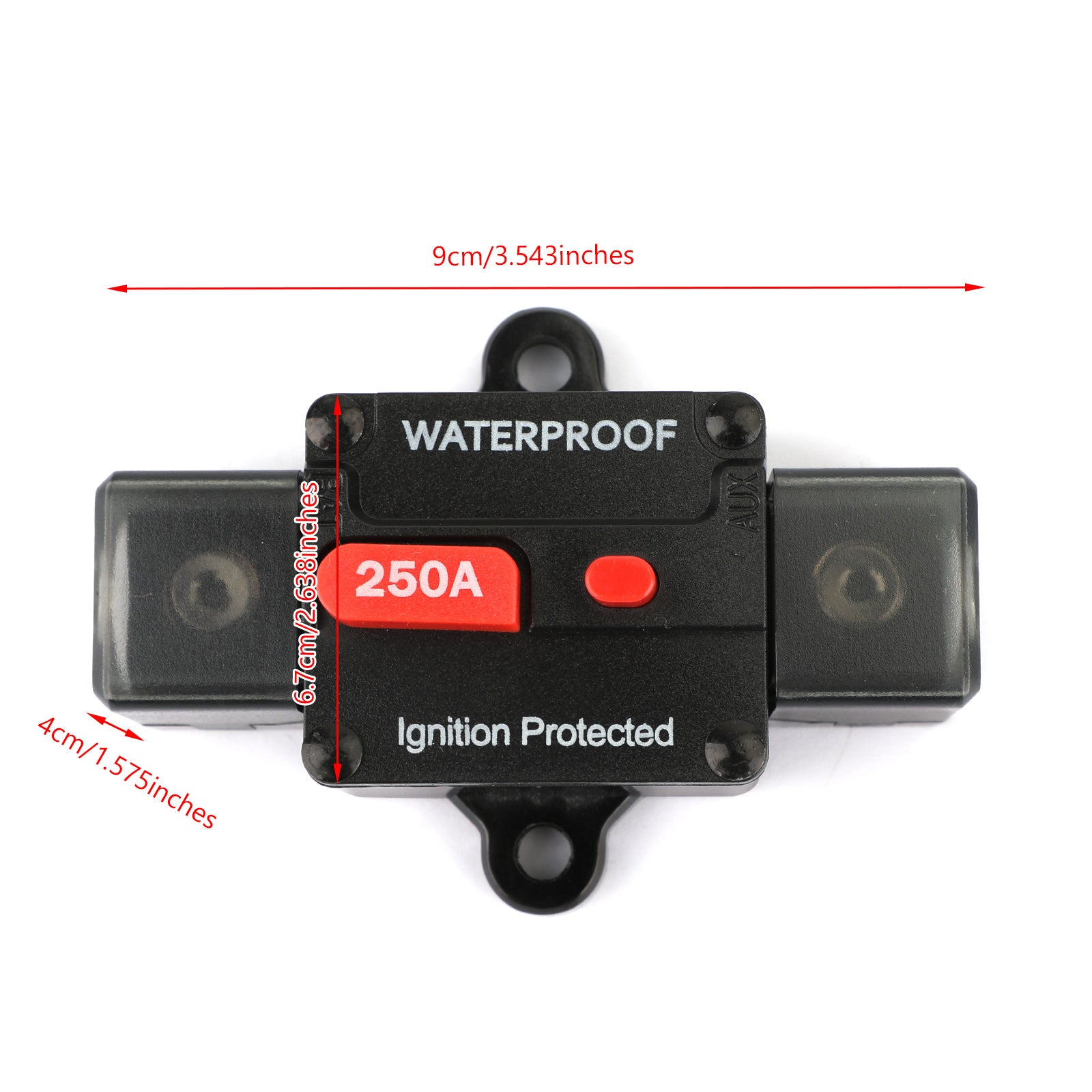 250A Circuit Breaker Ignition Inline Automatic Reset Fuse For Car Audio Marine