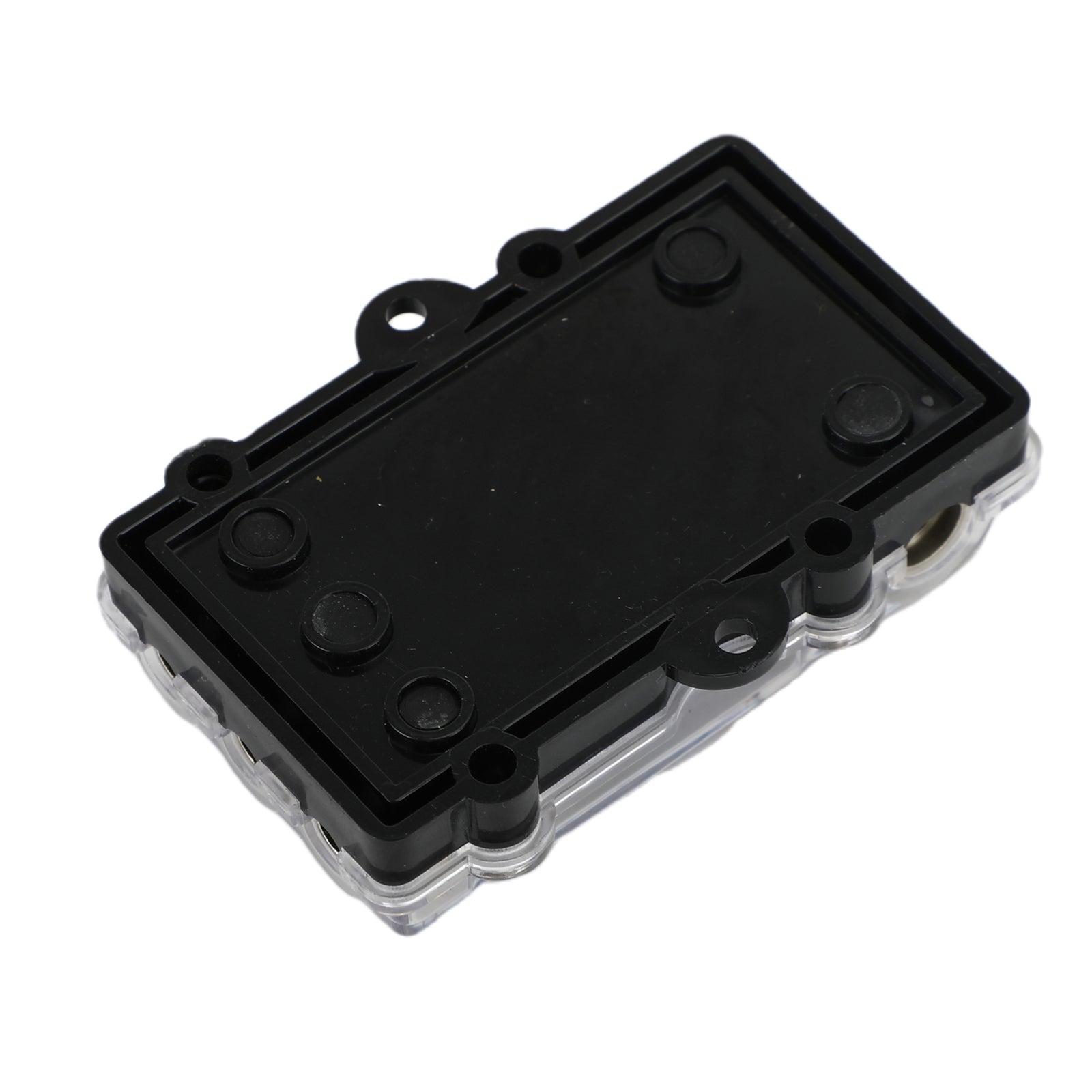 3 Way Mini ANL Blade Fuse Block Holder, Copper 2/4 Gauge to 4/6/8 Gauge 60 Amp