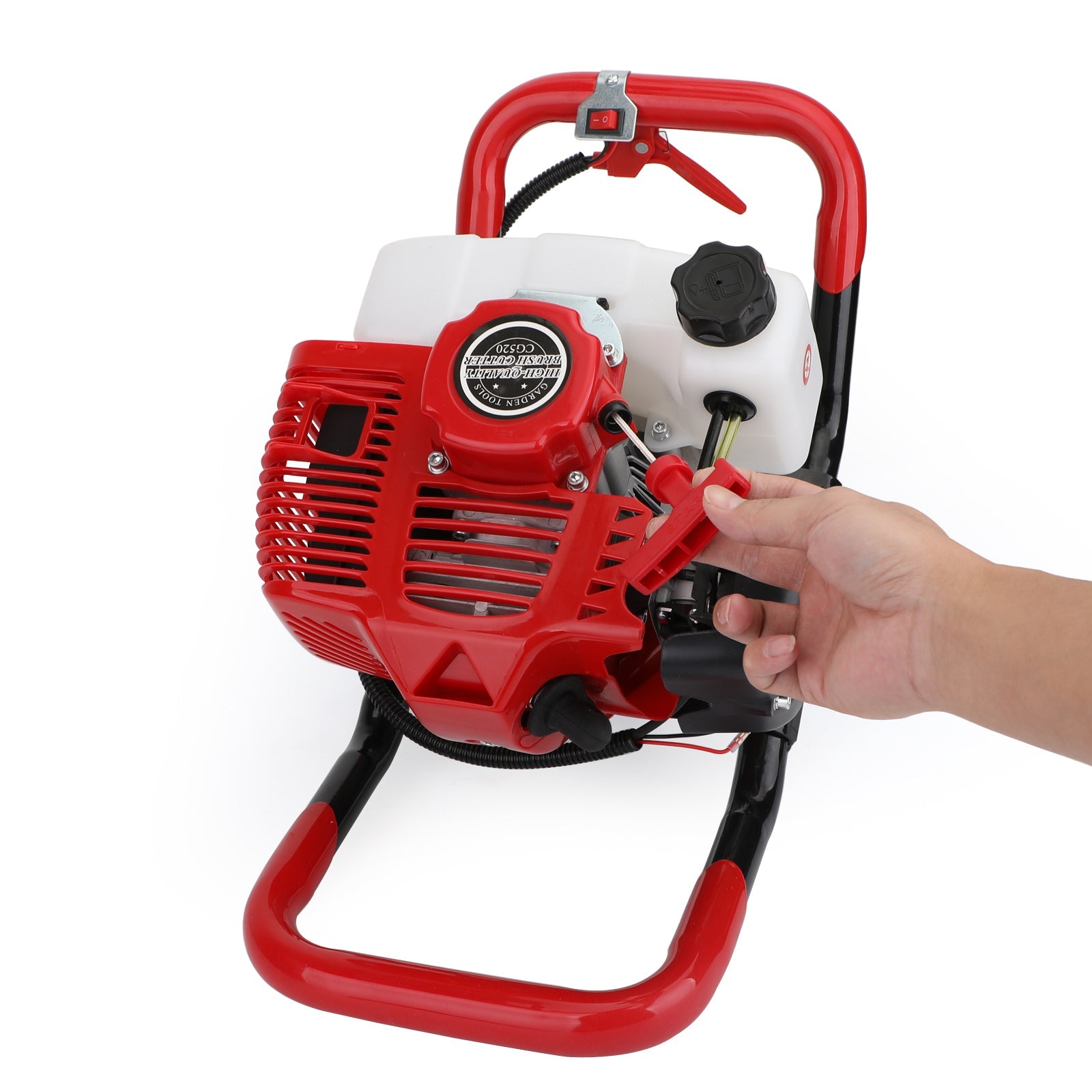 52cc 2-Stroke Gasoline Gas One Man Post Hole Digger Earth Auger Machine 2hp EPA