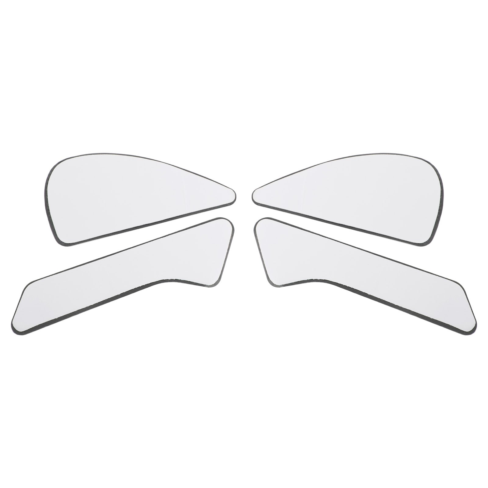 혼다 CBR1000RR 2020, 2021, 2022, 2023용 탱크 사이드 무릎 패드 고무 그립 (블랙)