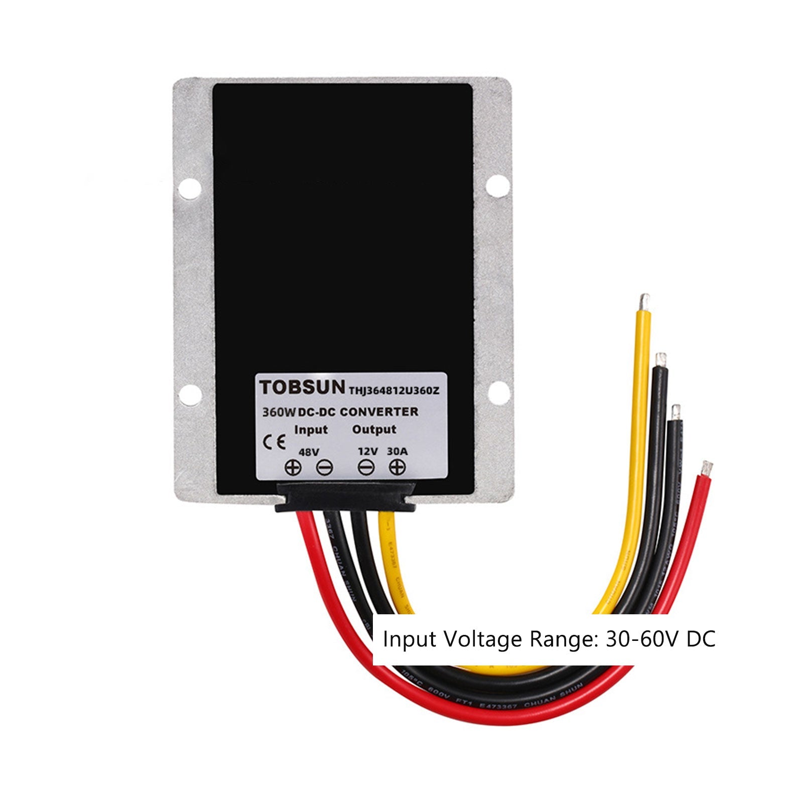 WaterProof 48V to 12V 30A 360W Step Down DC/DC Power Converter Regulator