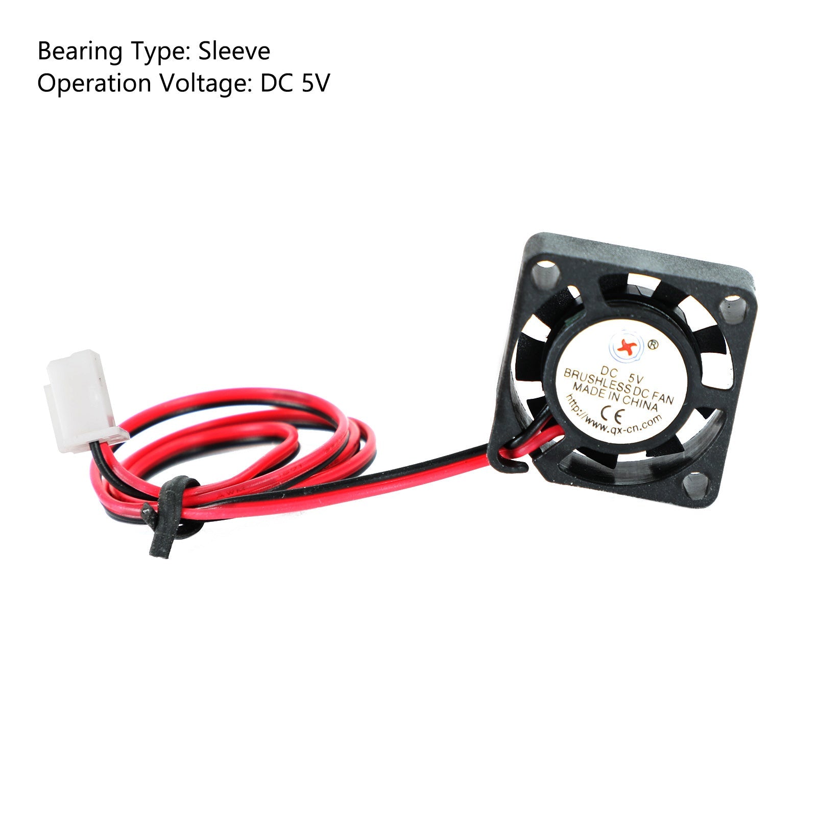 무브러시 DC 냉각 블로워 팬 5V 2006 20x20x6mm 슬리브 2핀 와이어