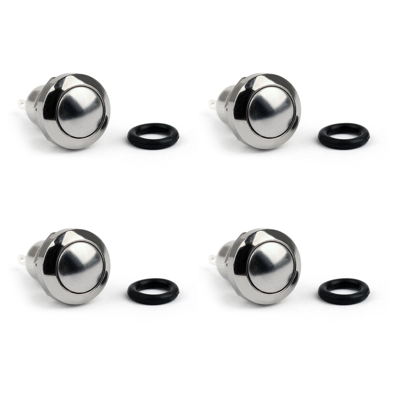 8mm Mini 1NO 2Pin Metal Momentary Push Button Switch 3A/250V For Car/Boat/DIY