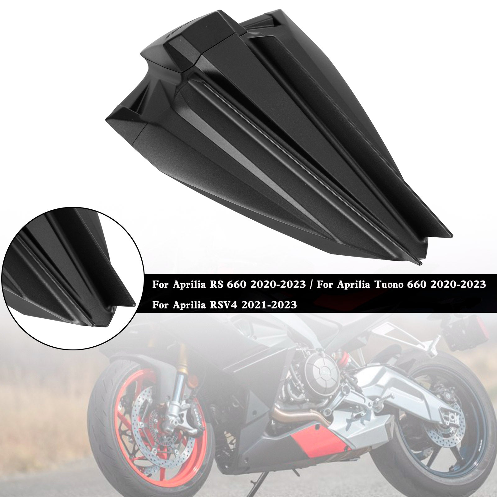 Rear Seat Cover Fairing Cowl For Aprilia RS660 Tuono660 2020-2024 Carbon Black Purple