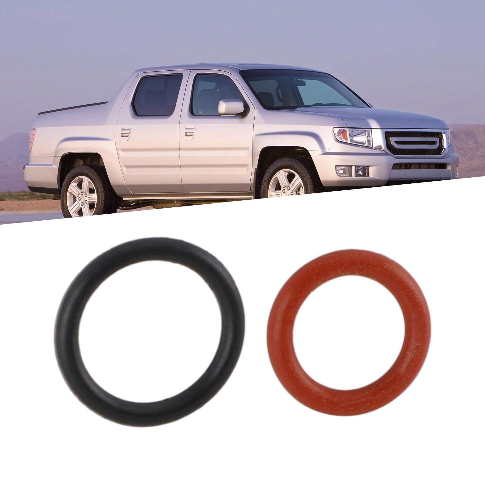 2PCS 파워 스티어링 펌프 고무 입구 및 출구 O-링 씰, 아큐라 핏 혼다에 적합