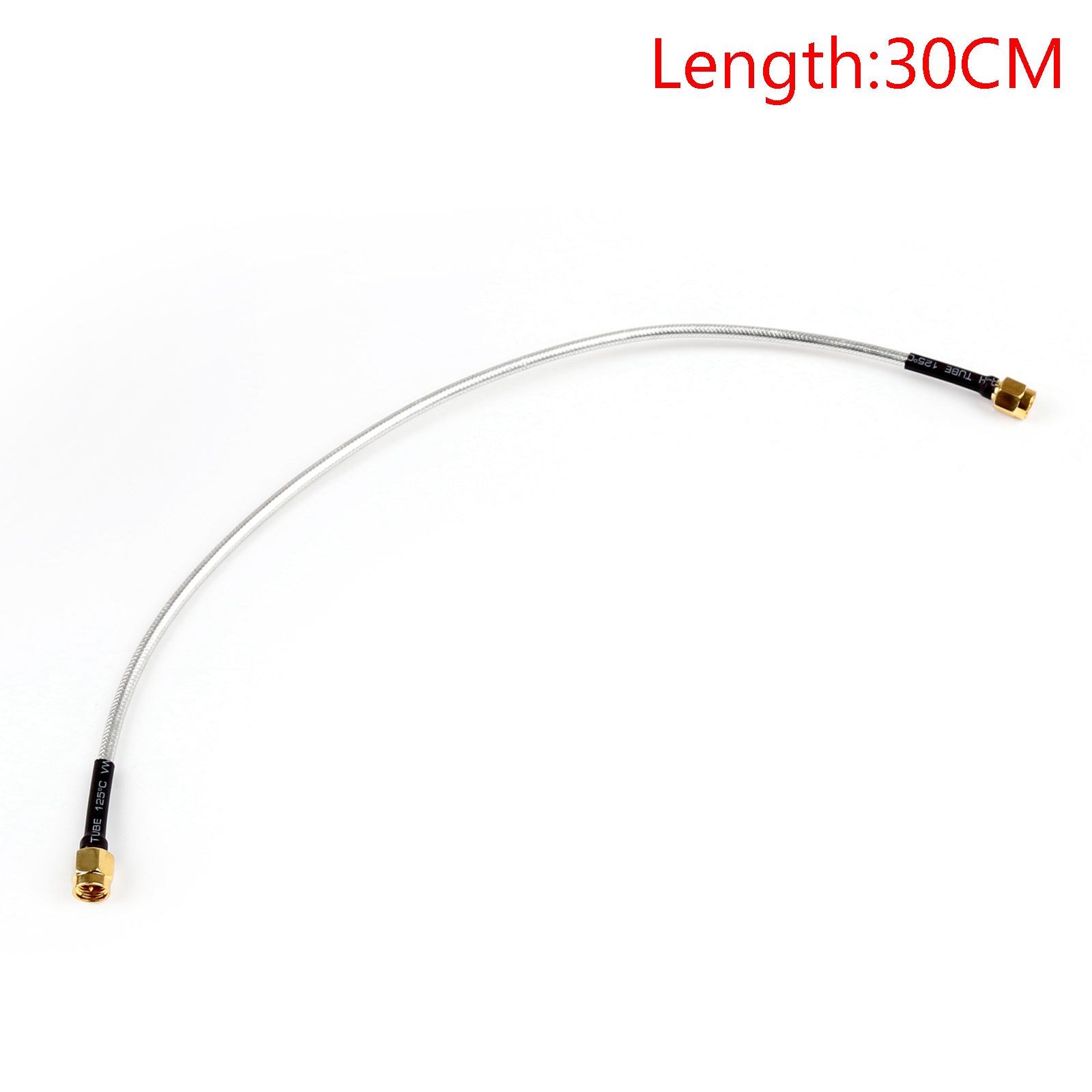 10 Uds SMA macho a SMA macho RF extensión Coax Pigtail Cable semirrígido RG402 30cm