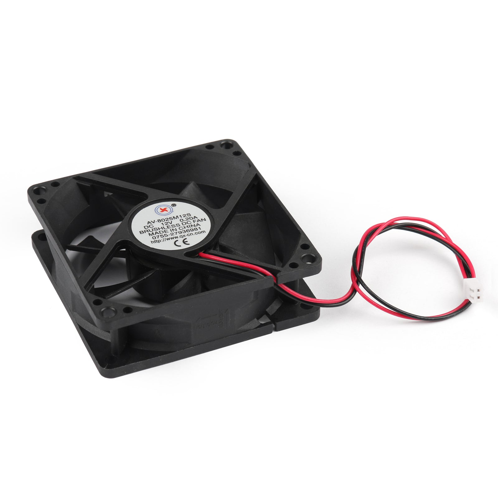 10PCS DC Brushless Cooling PC Computer Fan 12V 8025s 80x80x25mm 0.2A 2 Pin Wire