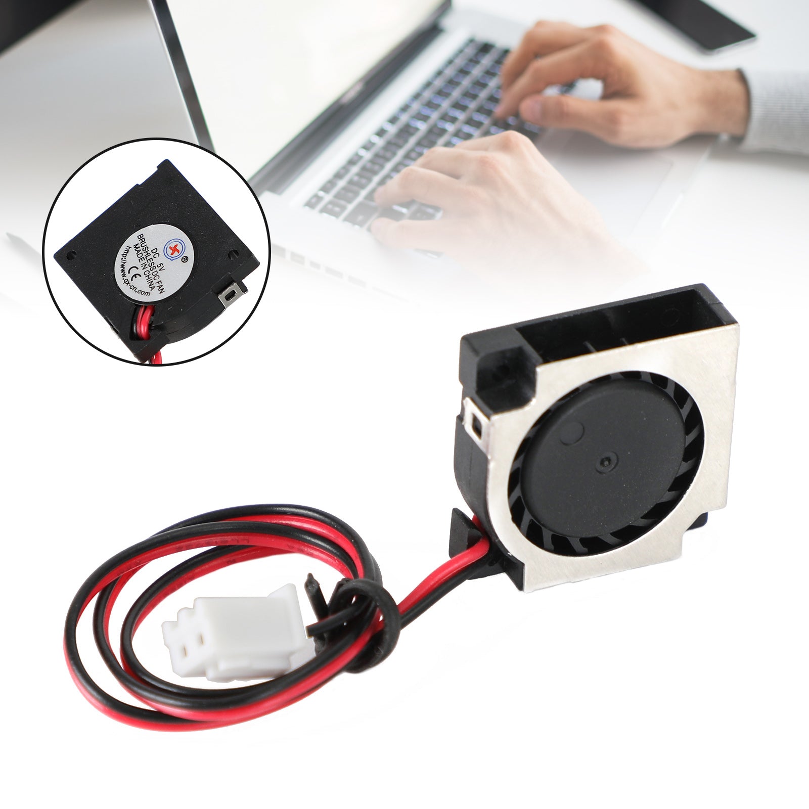 무브러시 DC 냉각 블로워 팬 5V 20065VS 20x20x6mm 슬리브 2핀 와이어