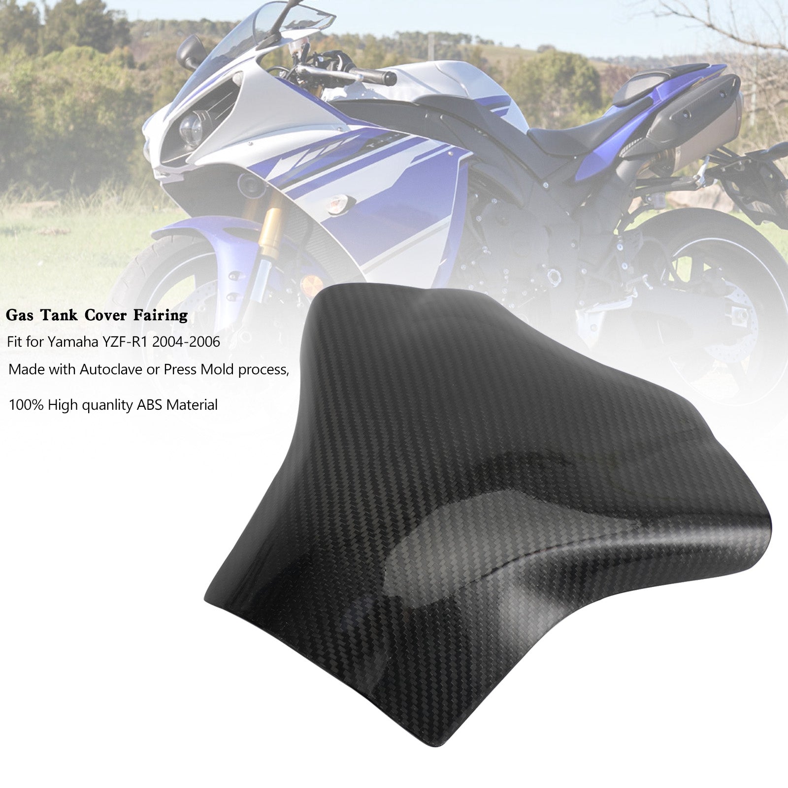 Yamaha YZF-R1 2004-2006 Carbon fiber Gas Tank Cover Panel Fairing Protector