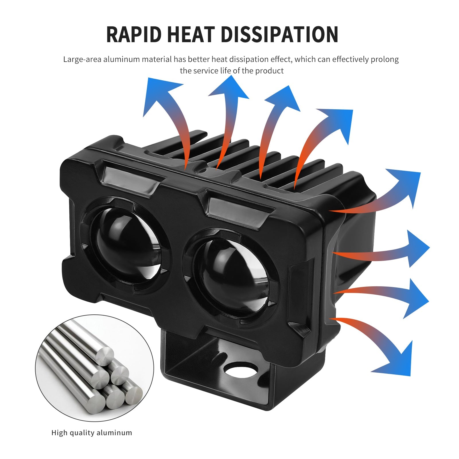 LED 전기 오토바이 스쿠터 초고휘도 방수 헤드라이트 오토바이 조명 일반