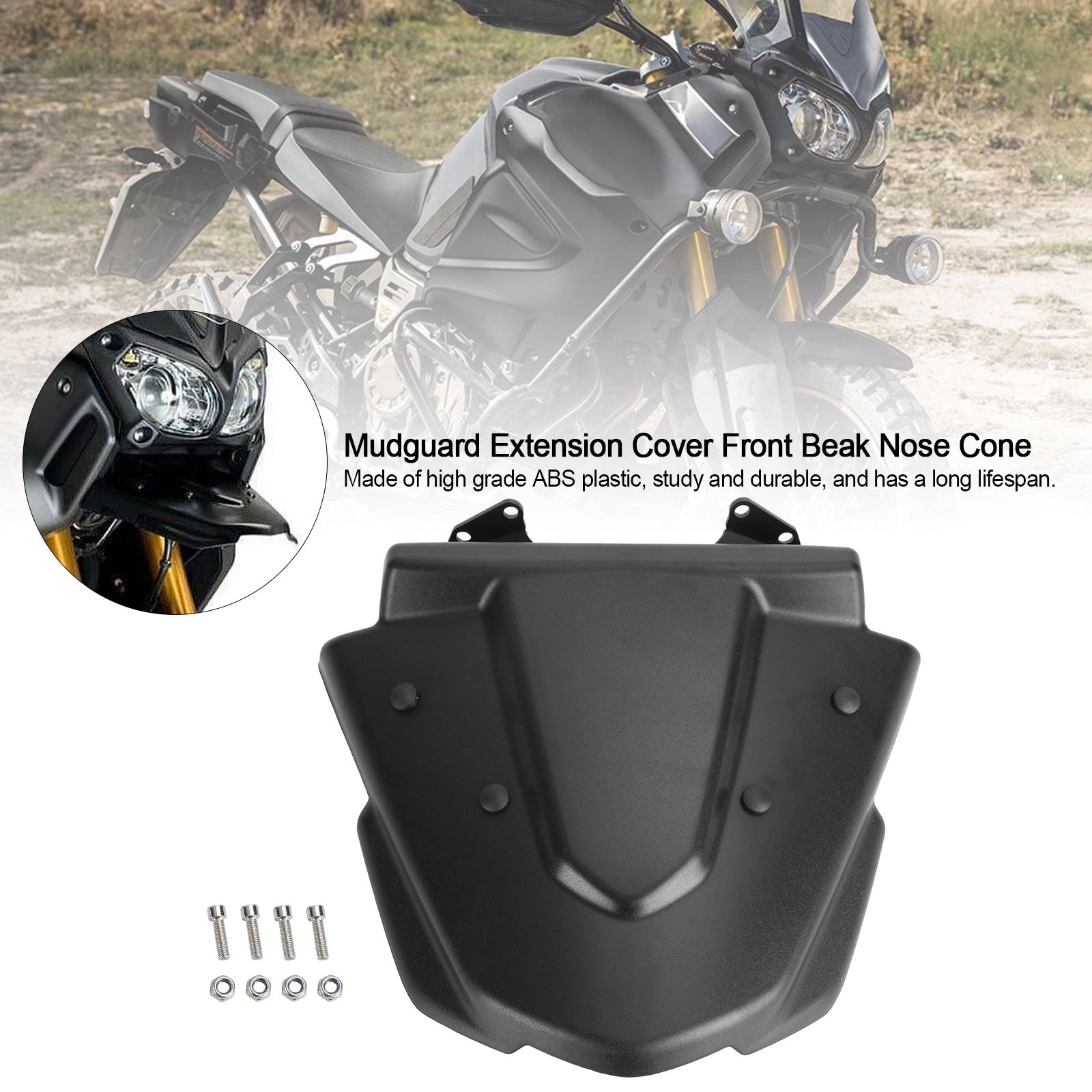 Mudguard Extension Cover Front Beak Nose Cone for Yamaha XT1200Z 2014-2021