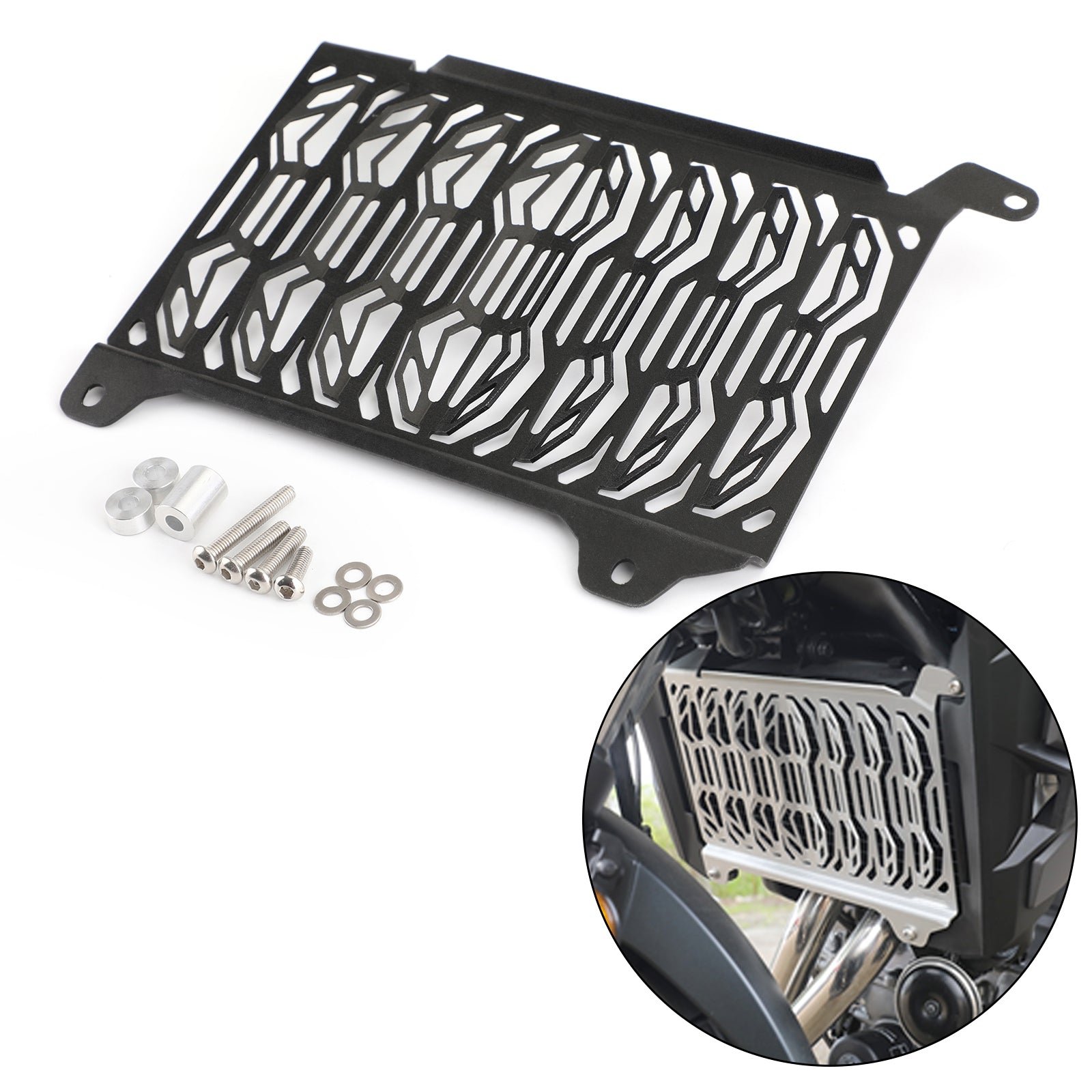 Aluminum Black Radiator Guard Grill Cover Protector for Honda CB500X 2019 Generic