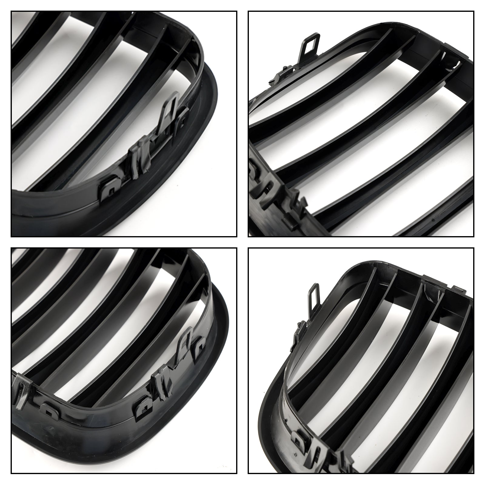 2007-2013 BMW X5 E70 / 2009-2013 X5 M (E70) Parrilla de riñón para parachoques delantero, color negro brillante