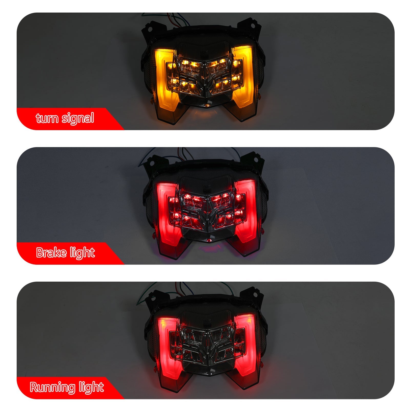 LED Rear Brake Turn Signals Taillight for YAMAHA MT-09 FZ-09 2017-2019 Generic