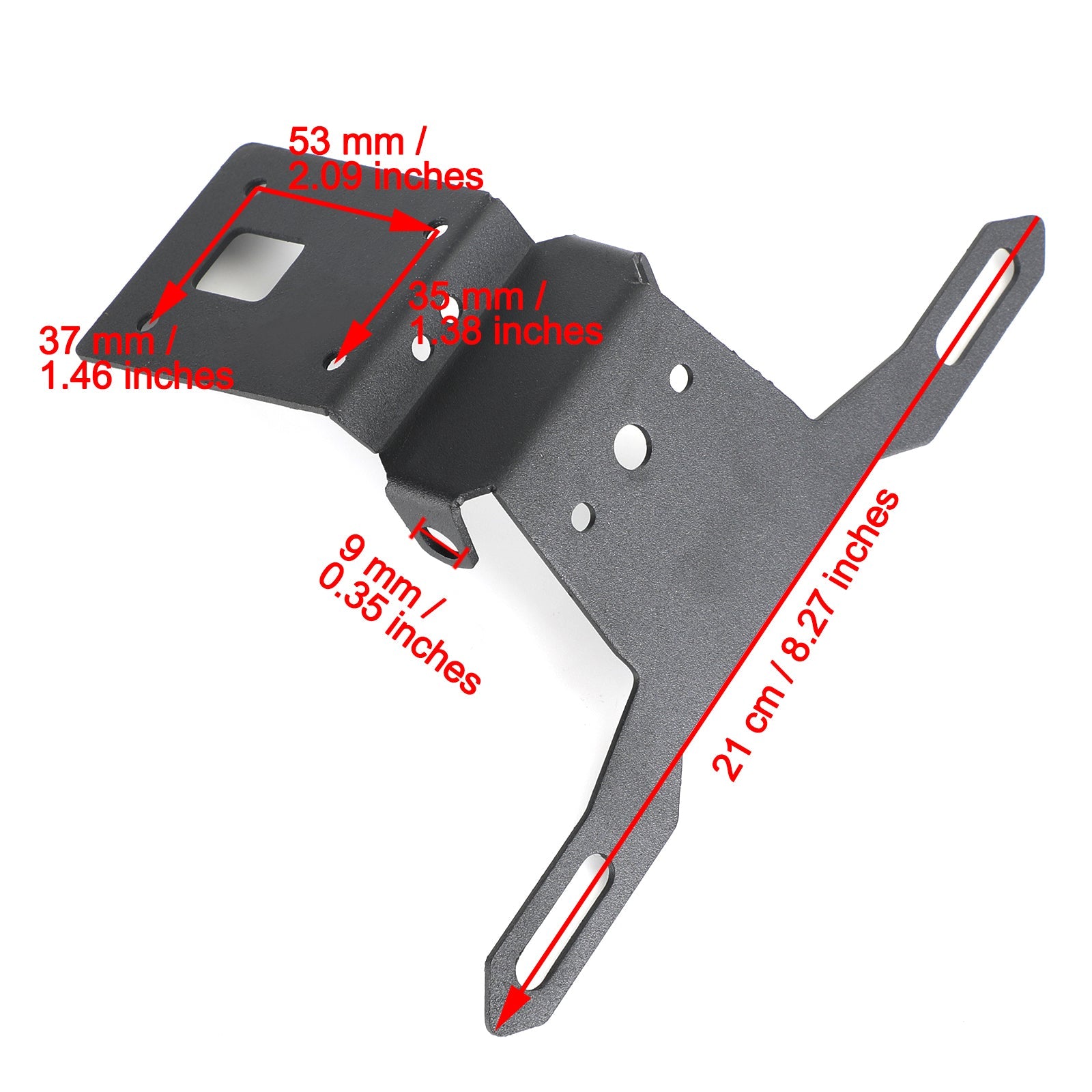 License Plate Holder Frame Bracket fit for Kawasaki ZX-6R 2019-2021 Generic