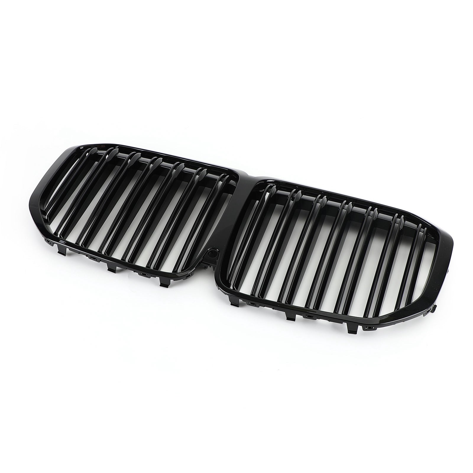 Parrilla de rejilla de riñón negra brillante de doble costilla 51138745730 para BMW X7 G07 2019-2021 genérico