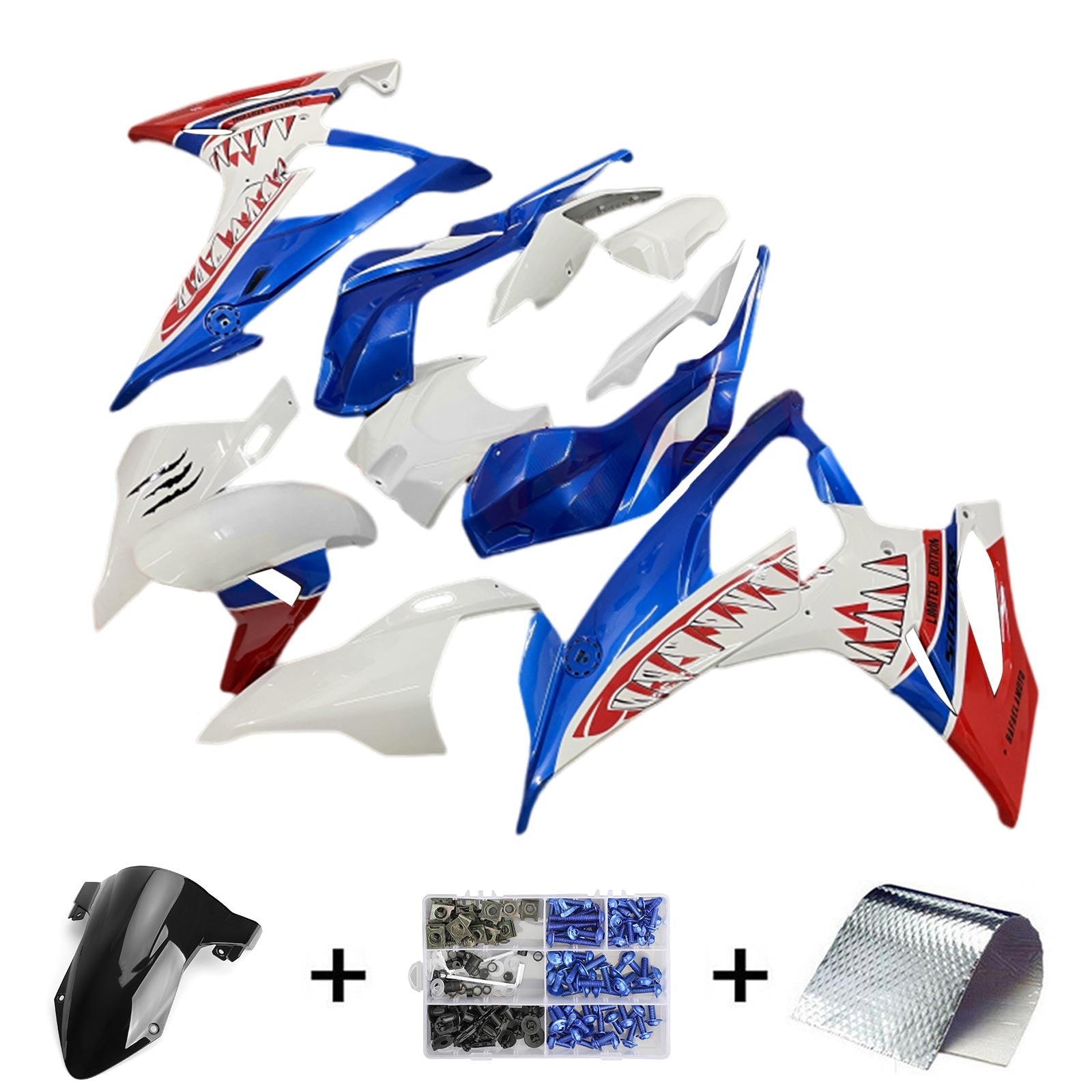 Amotopart BMW M1000RR S1000RR 2019-2022 Fairing Kit Bodywork Plastic ABS