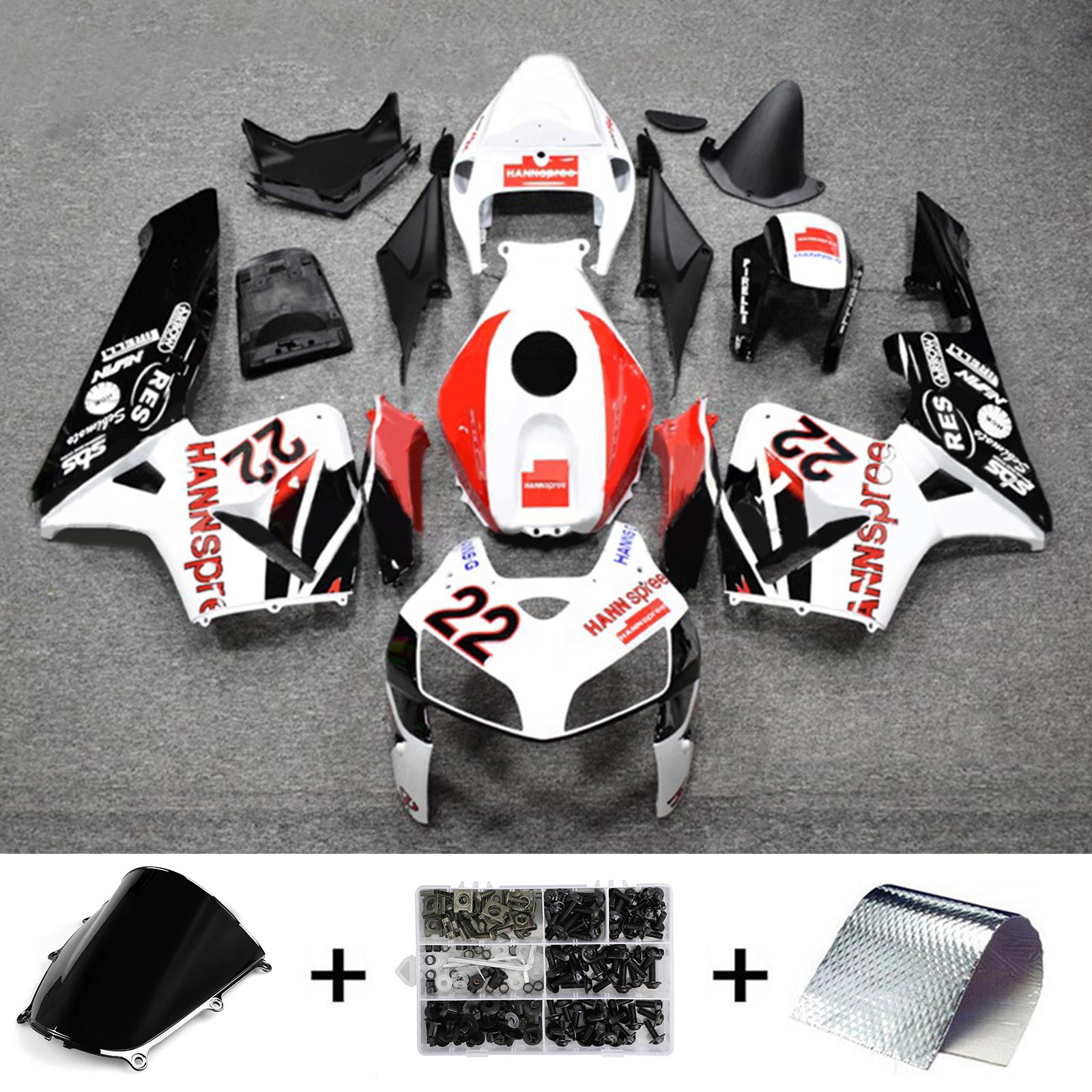 Honda CBR600RR 2005-2006 F5 Fairing Kit Bodywork Plastic ABS