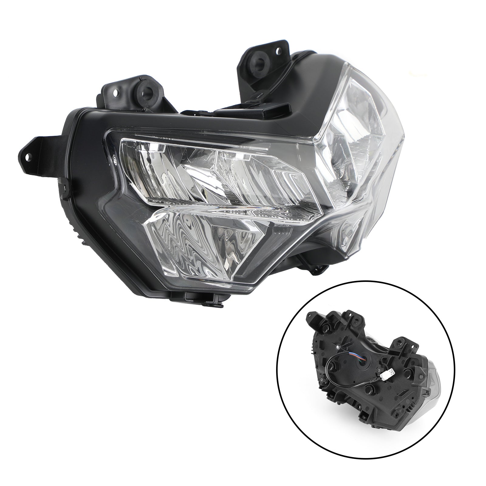 Headlight Guard Protector Cover Haddlamp Kit For Kawasaki Z400 650 900 20-22 Smoke Generic