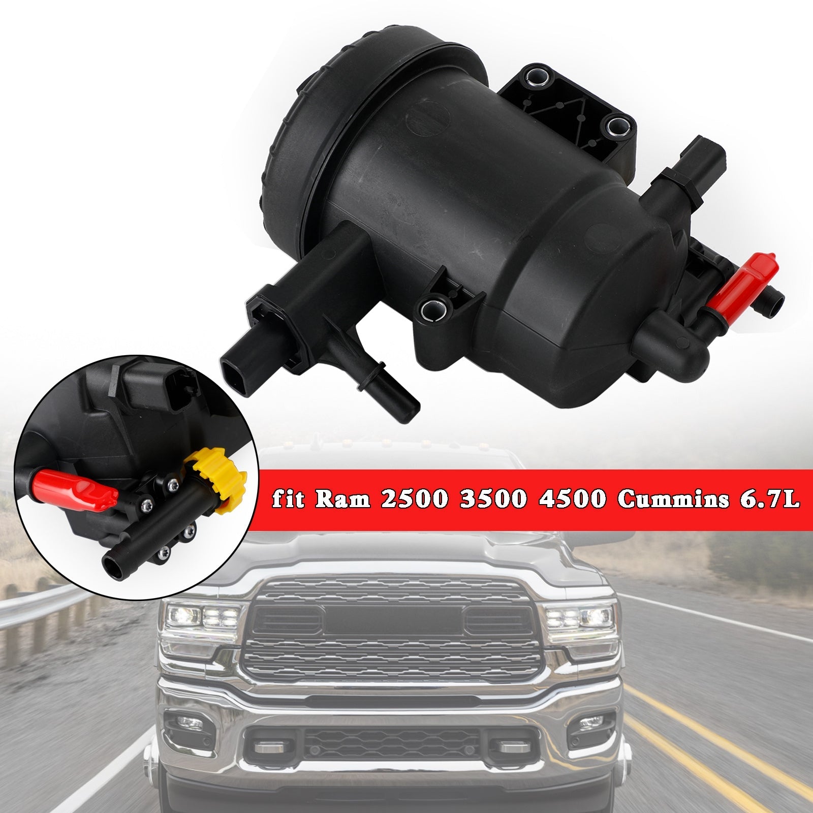 Dodge Ram 2500 3500 4500 Cummins 6.7L Mopar 연료 필터 하우징 68157290AB 제네릭 교체