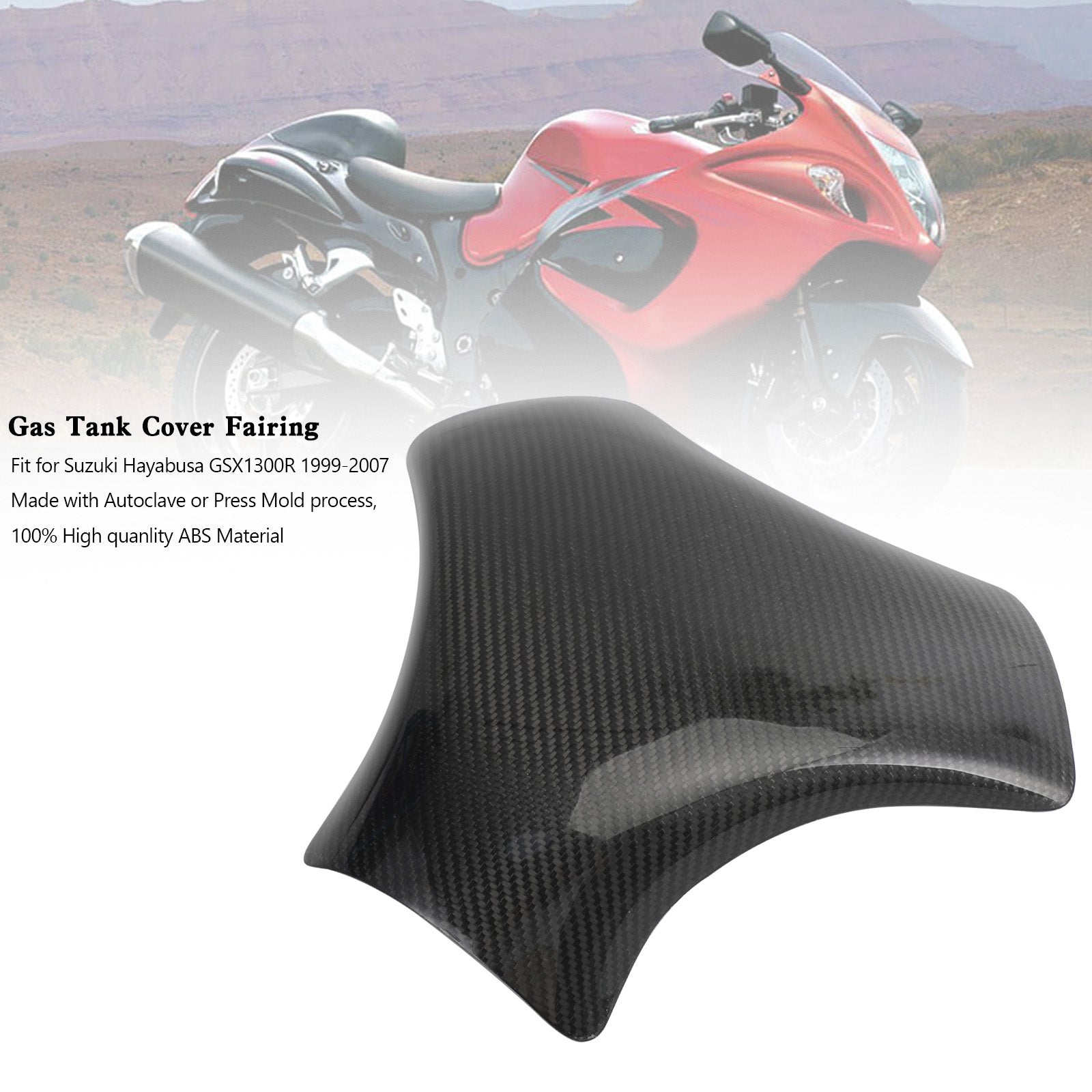 Suzuki Hayabusa GSX1300R 1999-2007 Carbon fiber Gas Tank Cover Fairing Protector