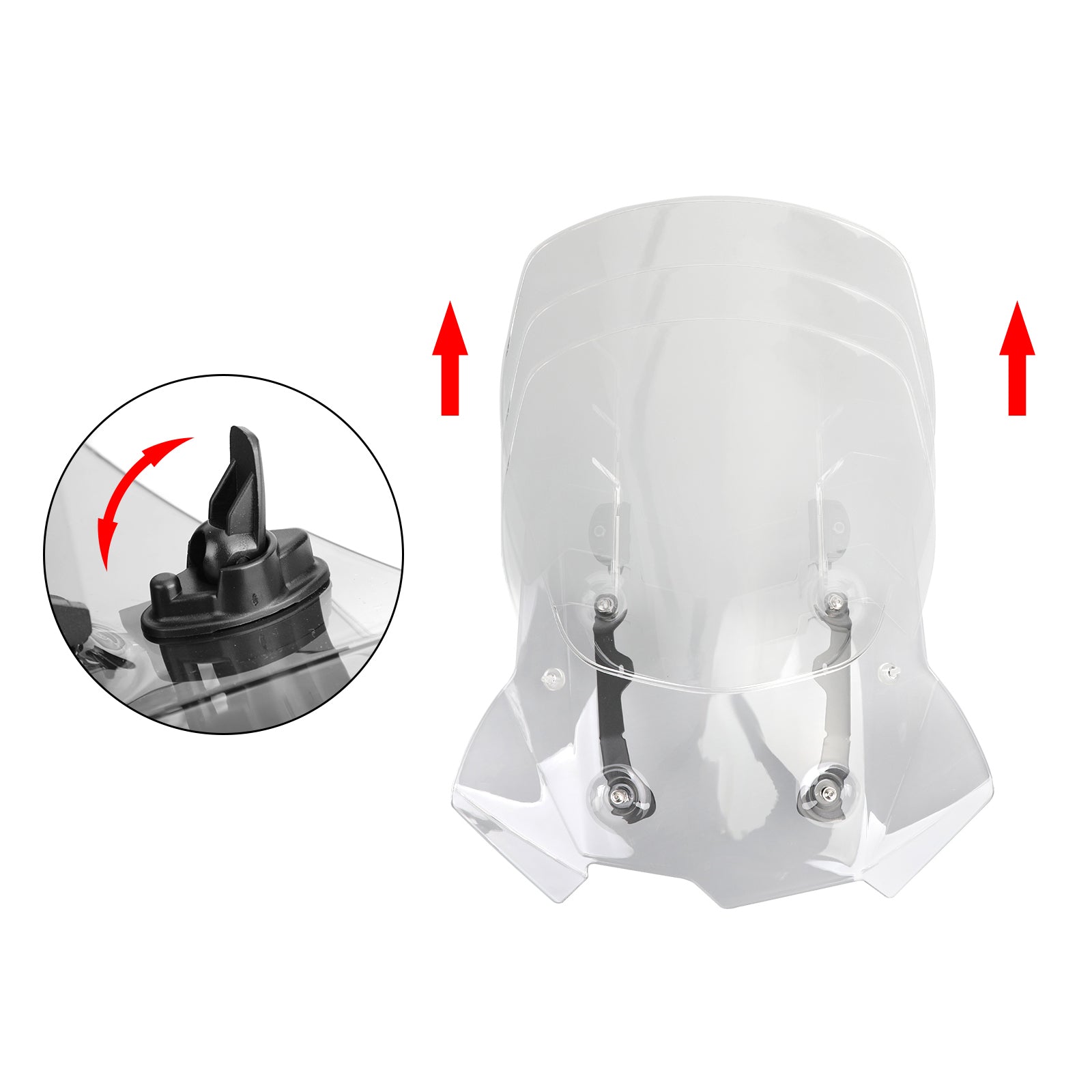 Adjustable ABS Motorcycle Windshield WindScreen for BMW F750GS/F850GS 2018-2019 Generic