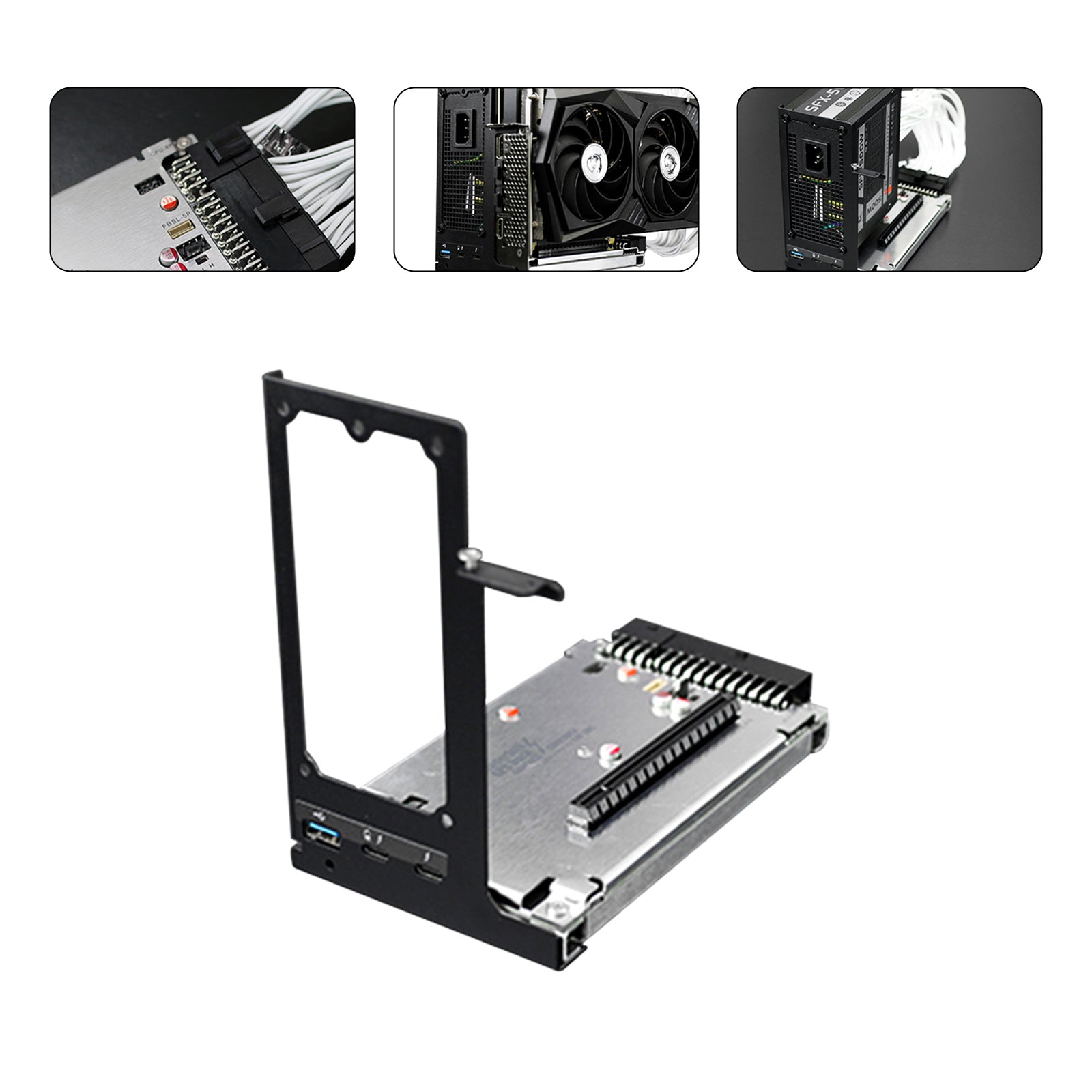 TH3P4G2 mini GPU Dock Graphics Card for Thunderbolt 3 4 Ports USB3.0 Extended with ATX / SFX / FLEX Extended Bracket External Graphics