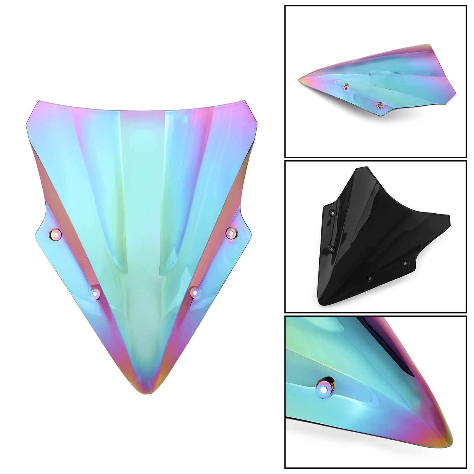 Motorcycle ABS Plastic Windshield Windscreen For KAWASAKI EX650 Ninja650 17-18 B Generic