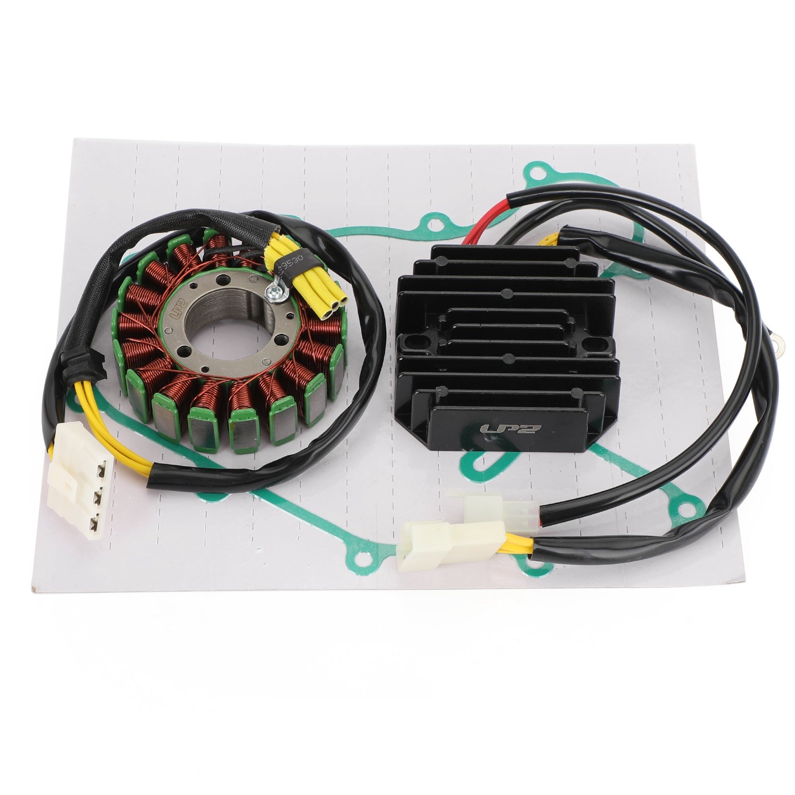 Magneto Stator + Voltage Rectifier + Generator Gasket For Duke 125 200