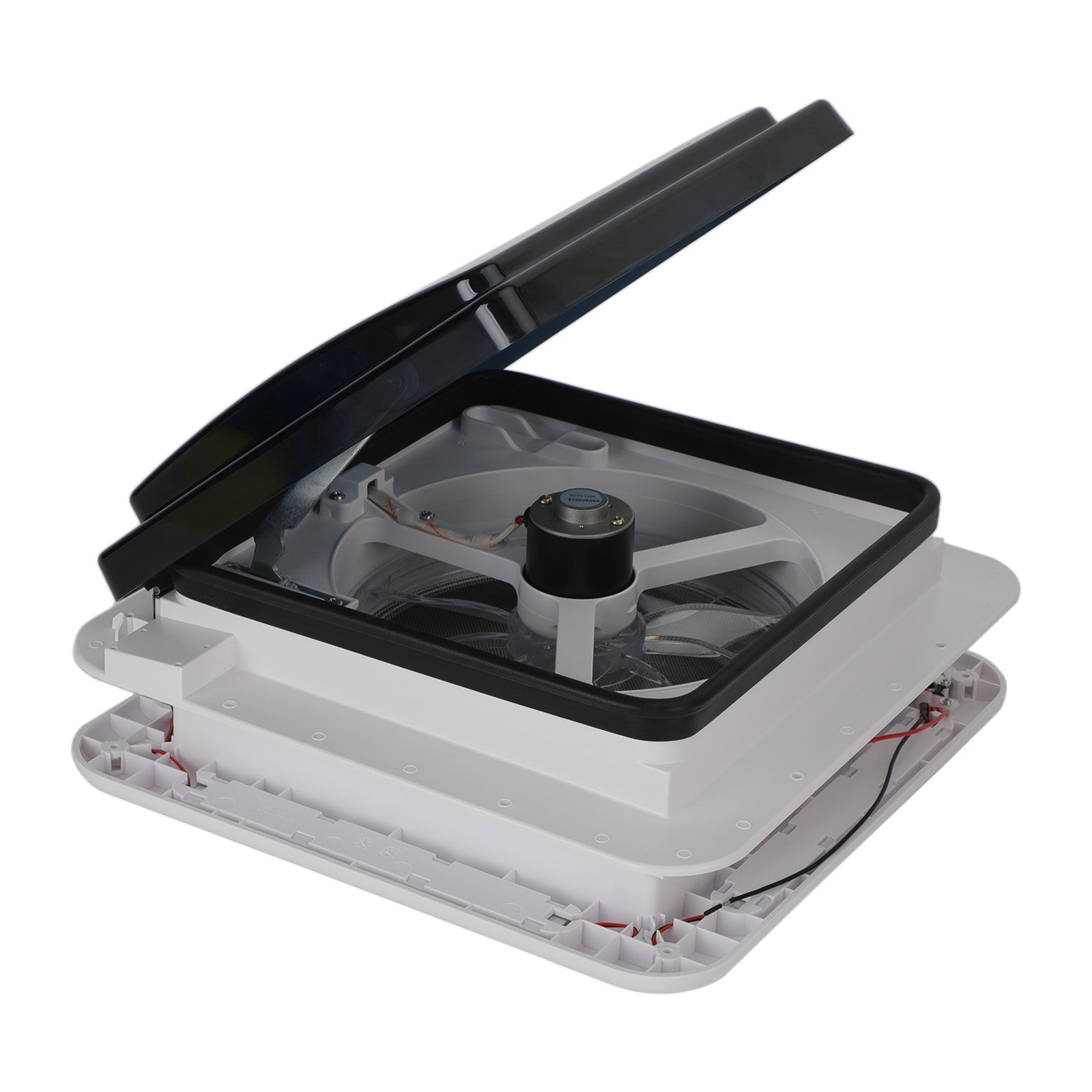 11" RV Caravan Roof Vent 3-Speed Motor RV Fan 12V Skylight With LED Light