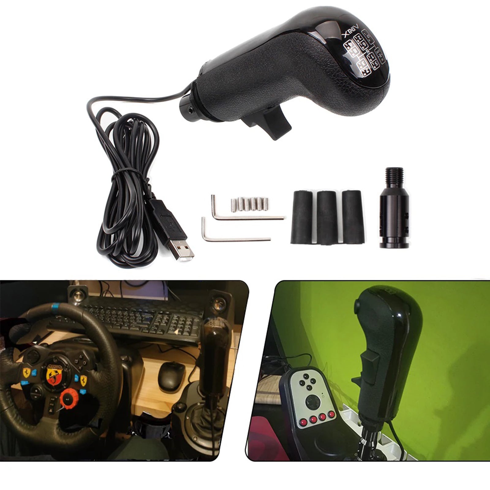 USB Gearshift Knob for Logitech G923 G29 G27 G25 TH8A Gearshift Shifte