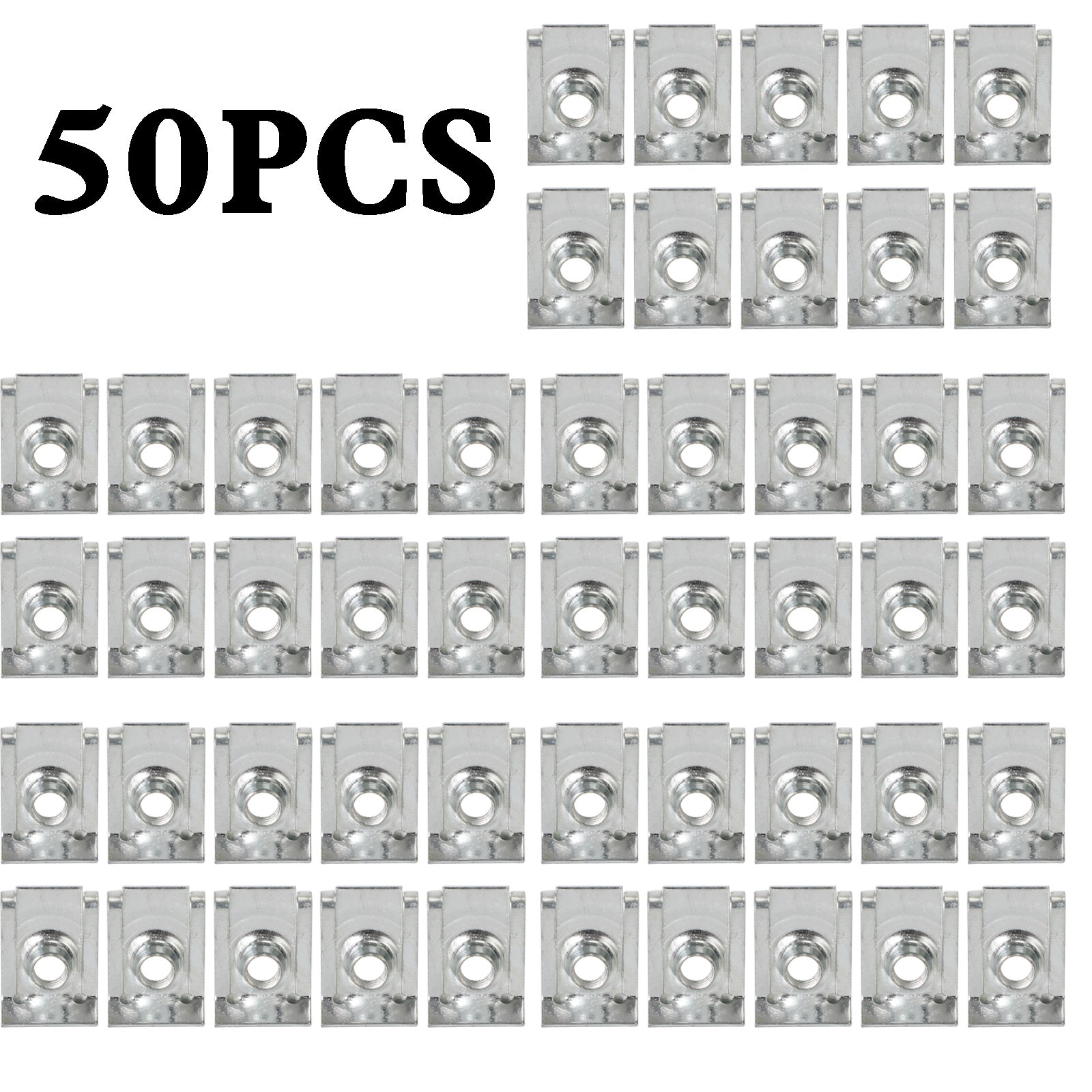 50x Motorcycle Faring Bolt Nut Zinc-plated Screw Clip Speedclips 6mm For Honda Generic