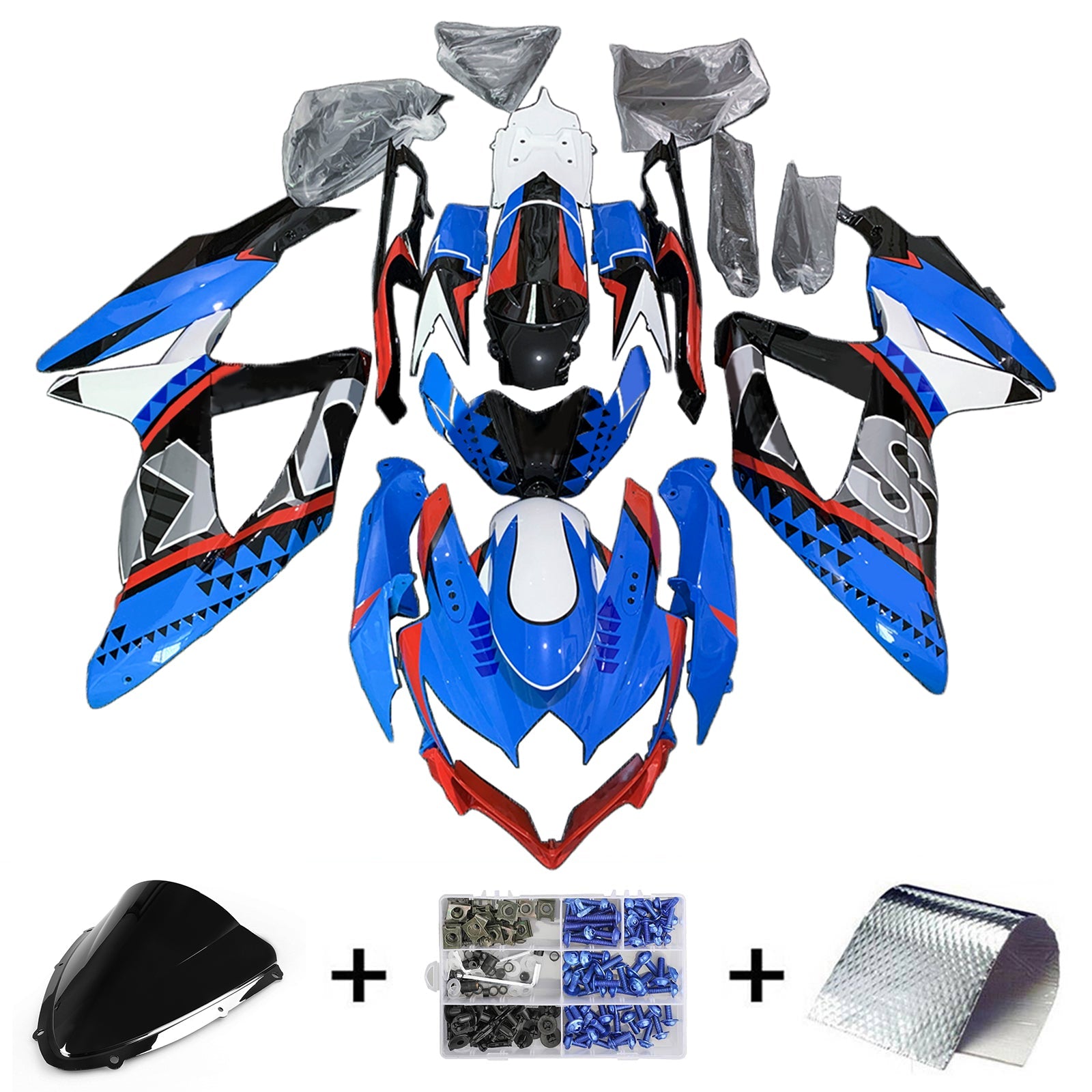 Suzuki GSXR 600/750 2008-2010 K8 Fairing Kit Bodywork Plastic ABS