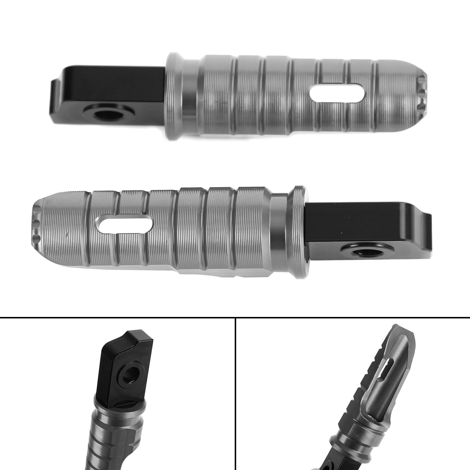 Reposapiés delanteros Pie Peg para Aprilia GPR 125 150 250 APR150 RS125 TUONO125 Genérico