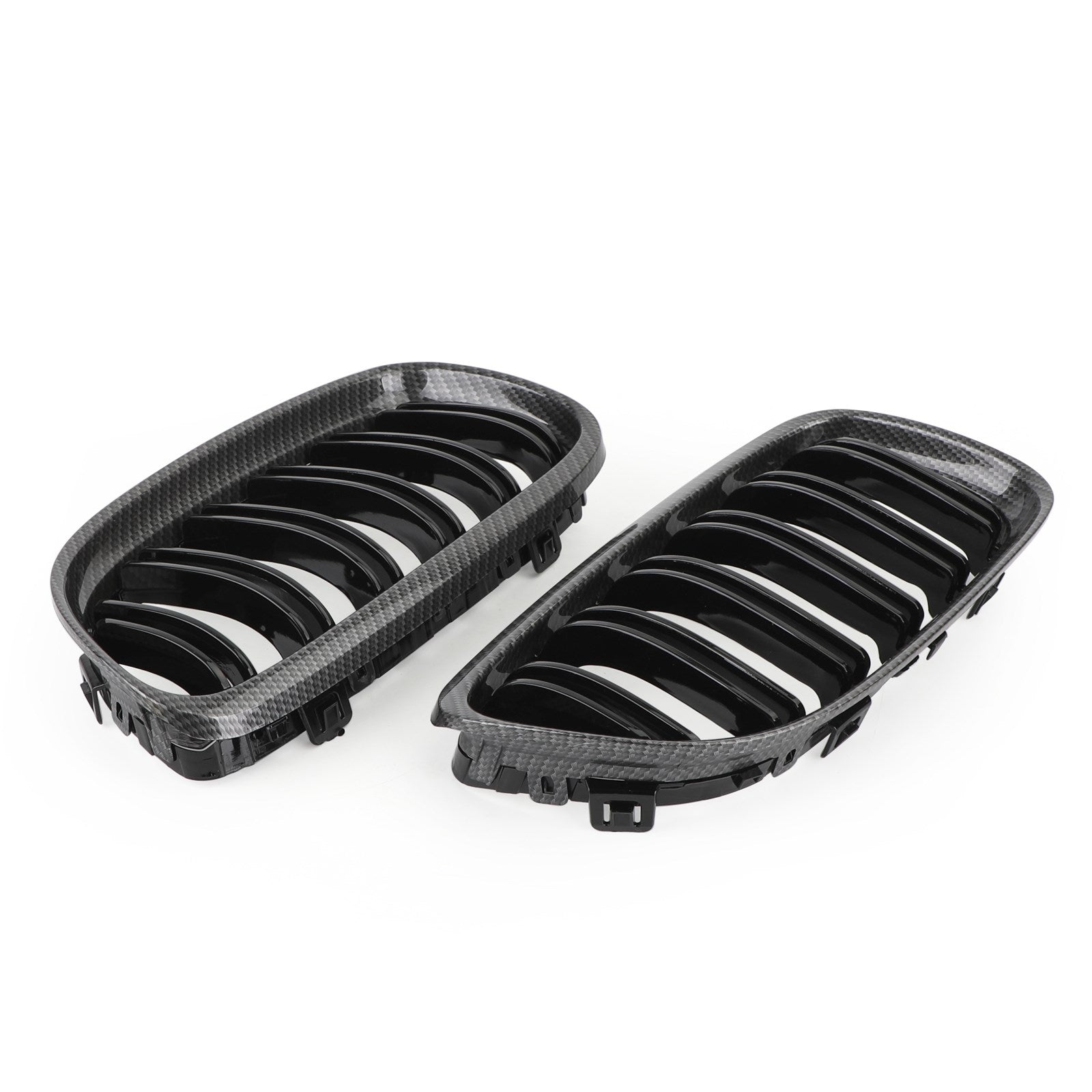 Front Kidney Grill Grilles Carbon Fiber Fit BMW E90/E91 LCI 3 Series 2008-2012 Generic