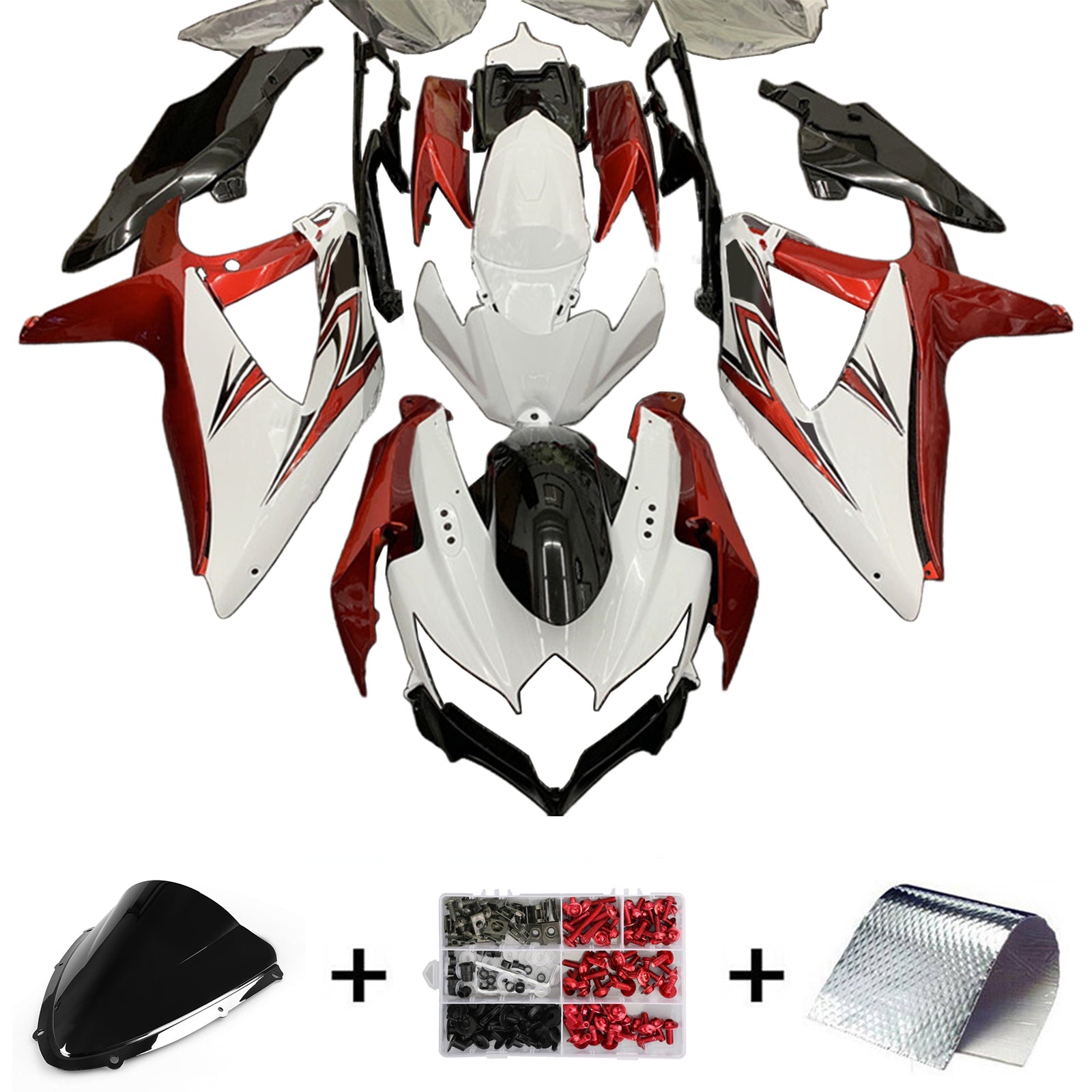 Suzuki GSXR 600/750 2008-2010 K8 Fairing Kit Bodywork Plastic ABS