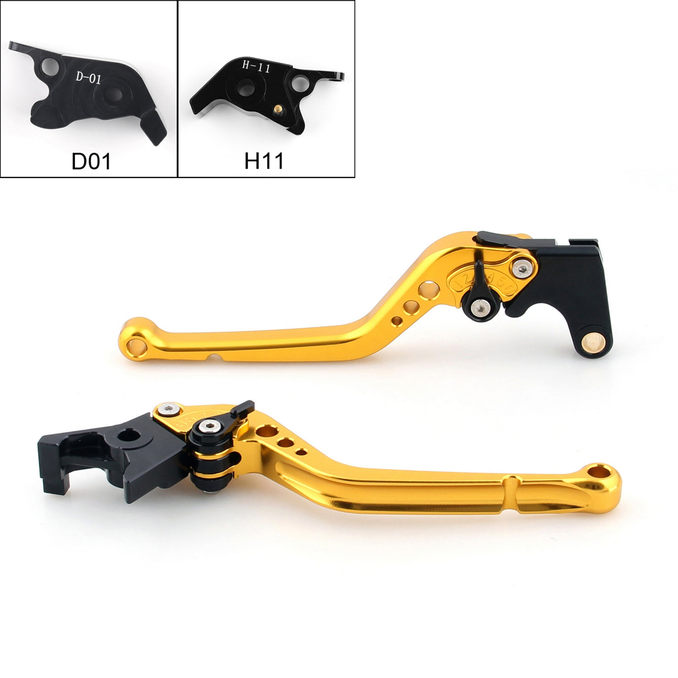 Long Brake Clutch Levers For Ducati Hypermotard 1100/SP 2007-2012 Black Generic