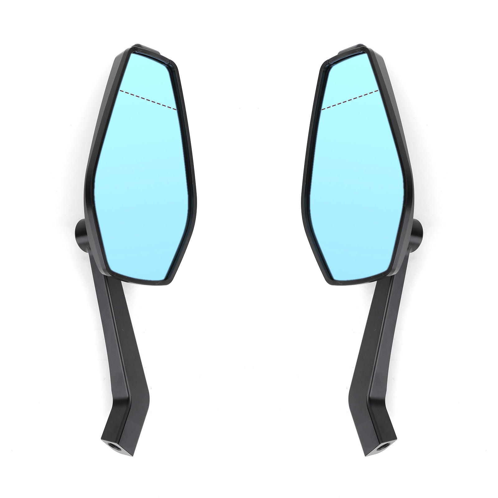 CNC ALU 8mm 10mm UNIVERSAL Motorcycle Rearview Mirror for Chopper Cruiser Custom Generic