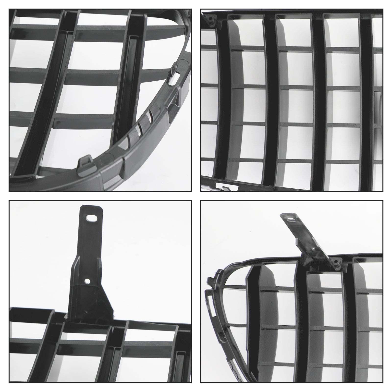 Mercedes Benz GLC X253 C253 2015-2019 Front Bumper Grille Grill Gloss Black