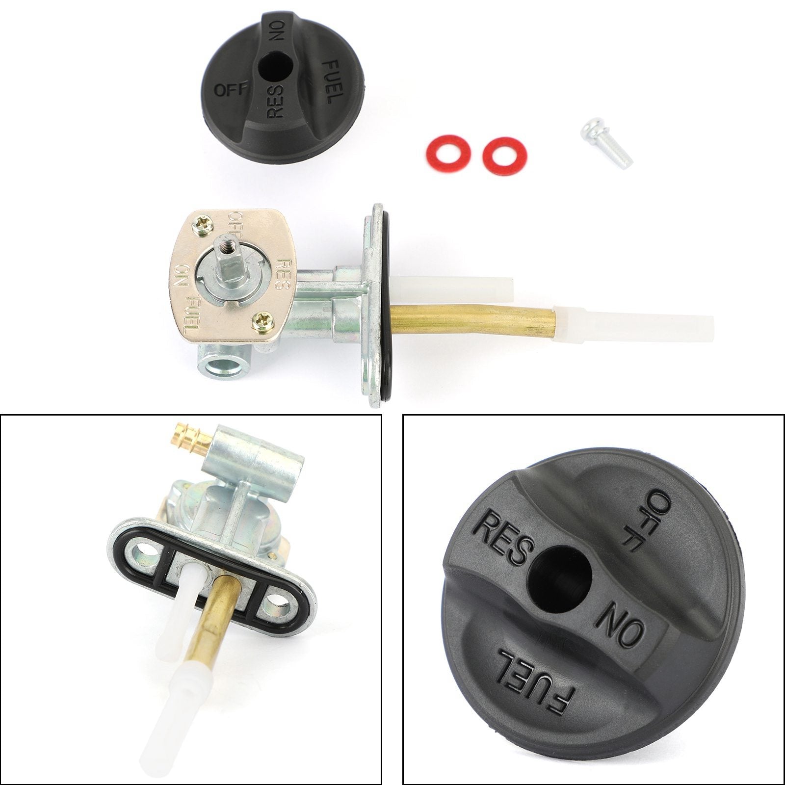 VÁLVULA DE COMBUSTIBLE PETCOCK apto para Arctic Cat 250 300 400 454 500 2x4 4x4 0470-344 Genérico