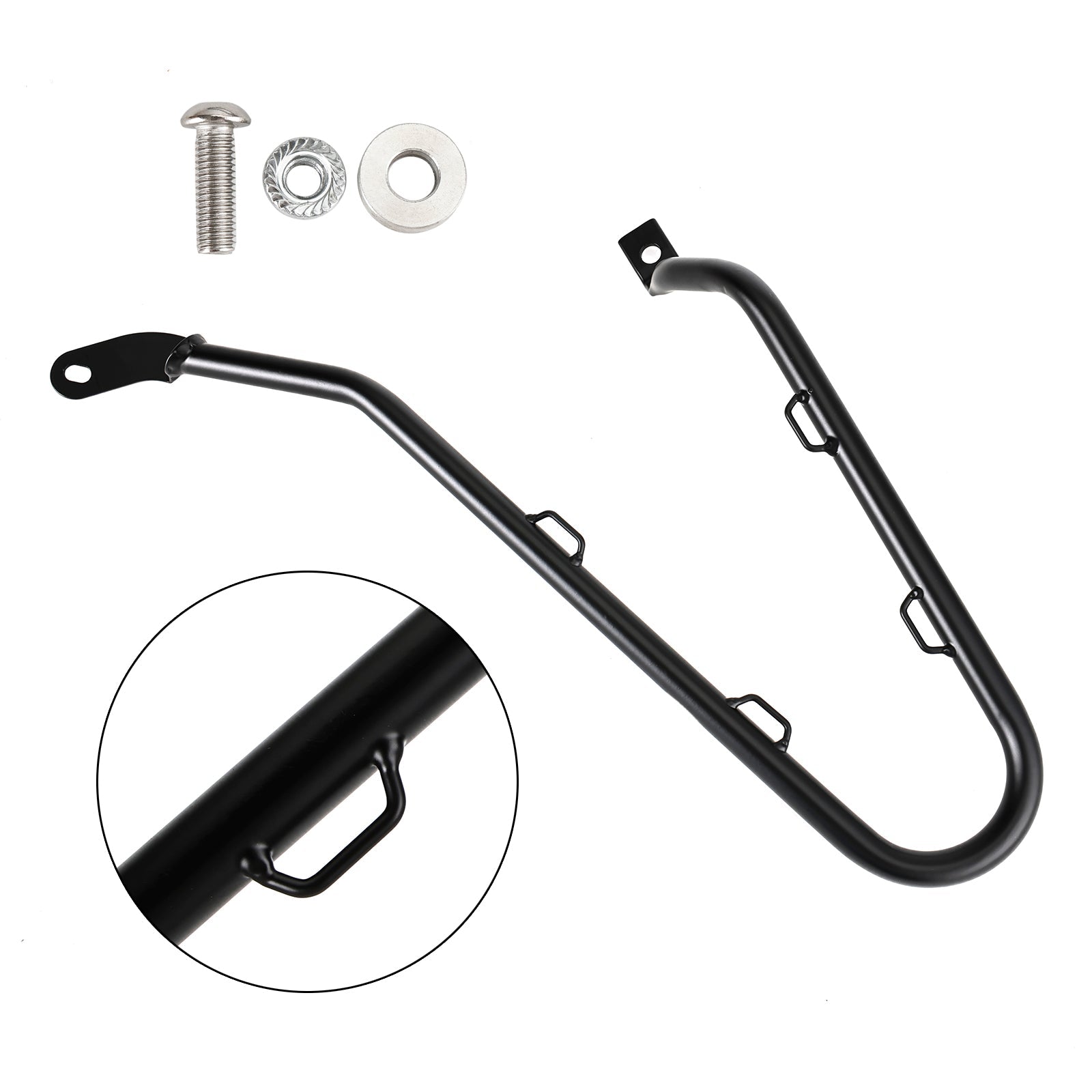 Side Saddle Bag Mounting Bracket Black Left Fit For Triumph Bobber 2017-2024 23