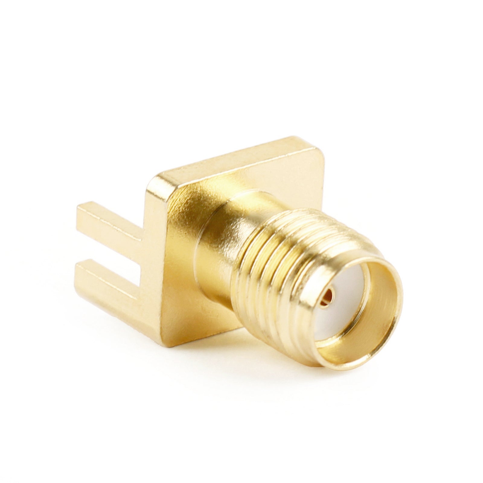 10Pcs SMA Female Nut Bulkhead Solder Deck PCB Clip Edge Mount Connector 8x9mm