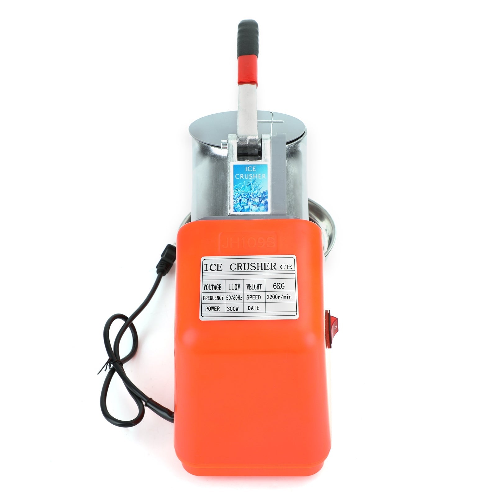 300W 전기 얼음 분쇄기 기계 면도기 얼음 깎기 스노우 콘 제조기 143lbs Ora